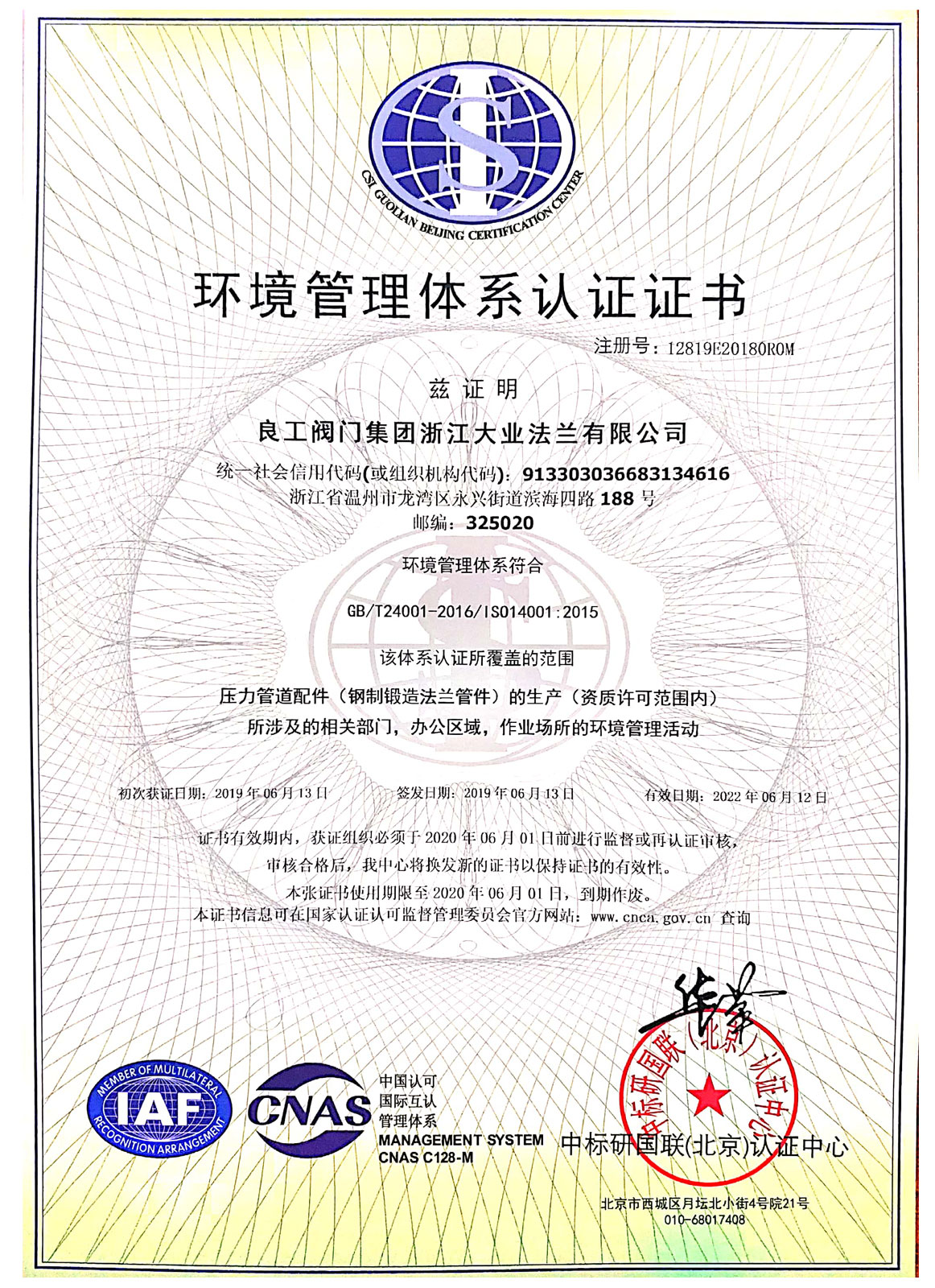 Environmental management syste